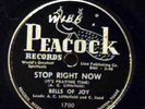 BELLS OF JOY 1952 Black Gospel DOO WOP 78 Peacock, Hear it  Stop Right Now (It's