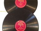 9 ANTIQUE VICTROLA RECORDS 1-sided Victor Talking Machine Kreisler, Heifetz, etc