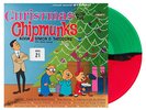 Christmas With The Chipmunks LP Red Green Split Vinyl Newbury Comics Exclusive