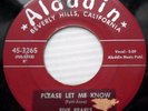Five Pearls ORIG. VG ALADDIN doowop 45 Please Let Me Know / Real Humdinger c2579