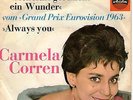 EUROVISION 1963 CARMELA CORREN - VIELEICHT GESCHIEHT EIN WUNDER,7inch