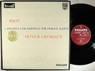 GRUMIAUX Bach Solo Violin Sonatas, Partitas PHILIPS 835198 / 200 AY STEREO plum