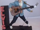 ELVIS PRESLEY Macfarlane Toys figurine, early Elvis on stage with blue jacket