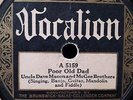 Uncle Dave Macon & McGee Brothers Vocalion 5159  78 rpm Old-Time Country Banjo
