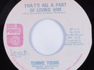 Crossover/Deep Soul 45 TOMMIE YOUNG That's All A Part Of Loving..SOUL POWER HEAR