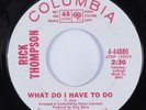 Crossover/Deep Soul 45 RICK THOMPSON What Do I Have To Do COLUMBIA HEAR