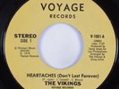 70s Soul 45 VIKINGS Heartaches VOYAGE HEAR