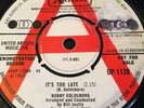 BOBBY GOLDSBORO 'ITS TOO LATE/IM GOIN HOME' 60'S RARE NORTHERN SOUL RNB