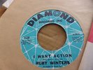 RUBY WINTERS RARE DARK RED VINYL 45-