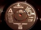 beatles PAUL McCARTNEY + WINGS  GOODNIGHT TONIGHT near mint 1979 UK demo VINYL45