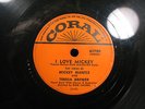 Coral Label 61700 78 rpm Record with Mickey Mantle and Teresa Brewer   c.1956