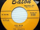 THE HEARTS doowop 45 Lonely Nights b/w Oo-Wee STRONG VG+ 2nd Press BATON   FM401