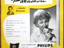 PATACHOU Chante BRASSENS RARE 2ème 25CM PHILIPS 76.010 Pochette Originale