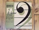Pathe DTX123 - Franck - Quintet - DARRE - QUATUOR PASCAL - DUMONT - CRUT -V.RARE