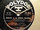 1931  WILHELM KEMPFF Beethoven PIANO Sonata No 12 A flat Major  78