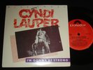 CYNDI LAUPER  BLUE ANGEL P/S 45 - I'M GONNA BE STRONG MINT 1980s POP Gene Pitney