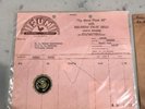 Vintage 1962 SUN RECORDS Invoice & 45 Johnny Cash #283