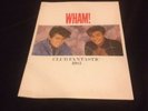 George Michael/Wham Club Fantastic 1983 Concert Programme With Merch order Form