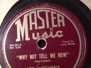 Master Music 78 RPM Joe Lutcher - Why Not Tell Me Now V+ Rare Jump Blues