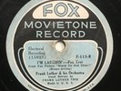 78rpm Fox Movietone - Frank Luther Orchestra F-113
