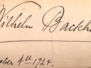 PIANIST / COMPOSER WILHELM BACKHAUS AUTOGRAPH ORIGINAL PRESS PHOTO (BEETHOVEN)