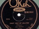 78rpm – Ada Brown – Crazy 'Bout My Lollypop – Okeh 8694 – E+
