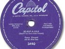 GENE VINCENT Rock'n Roll 78 RPM Record. Be-Bop-A-Lula