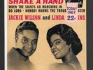 JACKIE WILSON & LINDA HOPKINS BRUN EP #71104 PS PIC PICTURE SLEEVE + UNPLAYED 45