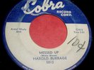 HAROLD BURRAGE Messed Up/I Don't Care Who Knows 45 Orig Cobra Blues/RnB-Rocker