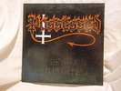 Possessed Seven Churches LP Combat Mispell Curches on spine Embossed grey label