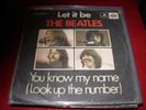BEATLES let it be / you know my name ( rock ) 7