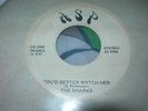 THE SHARKS - You'd Better Watch Her/These Days - Early 80's, RARE 1st 45  Penna.