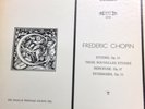Frederic Chopin MHS 3216 Etudes, Op.10 Musical Heritage Society 33RPM 030617RR