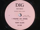 78 RPM -- Tony Allen (with The Jayos), Dig D-109, E- Doo-Wop - R&B - Rock