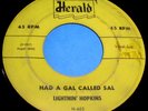 LIGHTNIN HOPKINS Had A Gal Called Sal/Blues For My Cookie 45 Herald RnB-Rocker