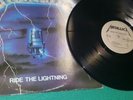 Metallica Ride The Lightning Original Megaforce Pressing Vinyl LP vg++