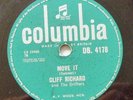 CLIFF RICHARD 78 rpm Move It Columbia DB4178 Schoolboy Crush 1958 POST FREE