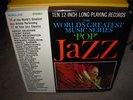 VARIOUS pop jazz world's greatest music series ( jazz ) 10 lp box set - RARE -