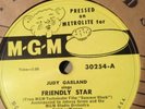 PROMO MGM 78 RPM Judy Garland - Friendly Star 30254 E-