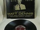Matt Dennis Plays and Sings Kapp KL - 1024 Original LP Jazz Record