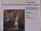 SCHUBERT, INTÉGRALE DE L'OEUVRE POUR VIOLON ET PIANO MICHÈLE AUCLAIR, G. JOY VG+