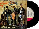 STRAY CATS - CROSS OF LOVE - SIGNED/AUTOGRAPHED - 7