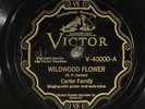 78 RPM -- Carter Family, Victor 40000 (autographed by Maybelle), E/E-  Country