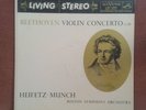 RCA LSC 1992 red seal LIVING STEREO- BEETHOVEN violin conc- JACHA HEIFETZ/ MUNCH