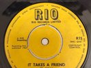Bobby Aitken -It Takes A Friend Original Uk 45 RIO 1963
