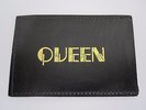 QUEEN  :  OFFICIAL 1980s PROMO LEATHER CARD HOLDER (FAN CLUB)