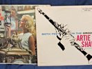 2 ARTIE SHAW JAZZ LPs - ANDY WARHOL ART - ANY OLD TIME - BOTH FEET IN THE GROOVE