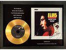ELVIS PRESLEY 'MOODY BLUE' SIGNED GOLD PRESENTATION DISC