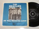 Very rare The Beatles single 45 All You Need is Love Sweden Parlophone VG+/Exc