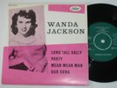 Very rare Wanda Jackson EP Mean Mean Mean Capitol EAP 20003 Sweden VG++/Exc